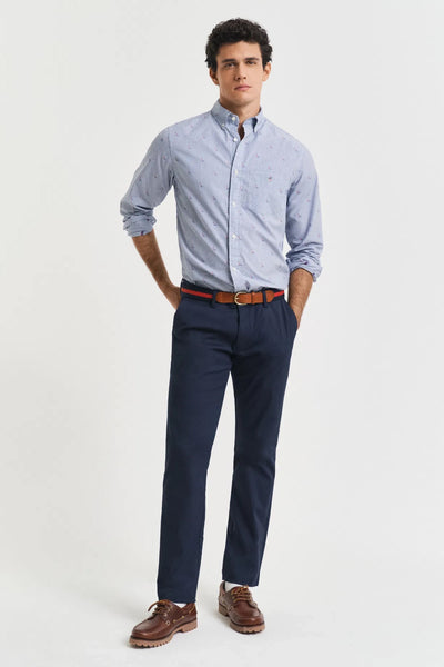 Slim Sport Chinos - Evening Blue