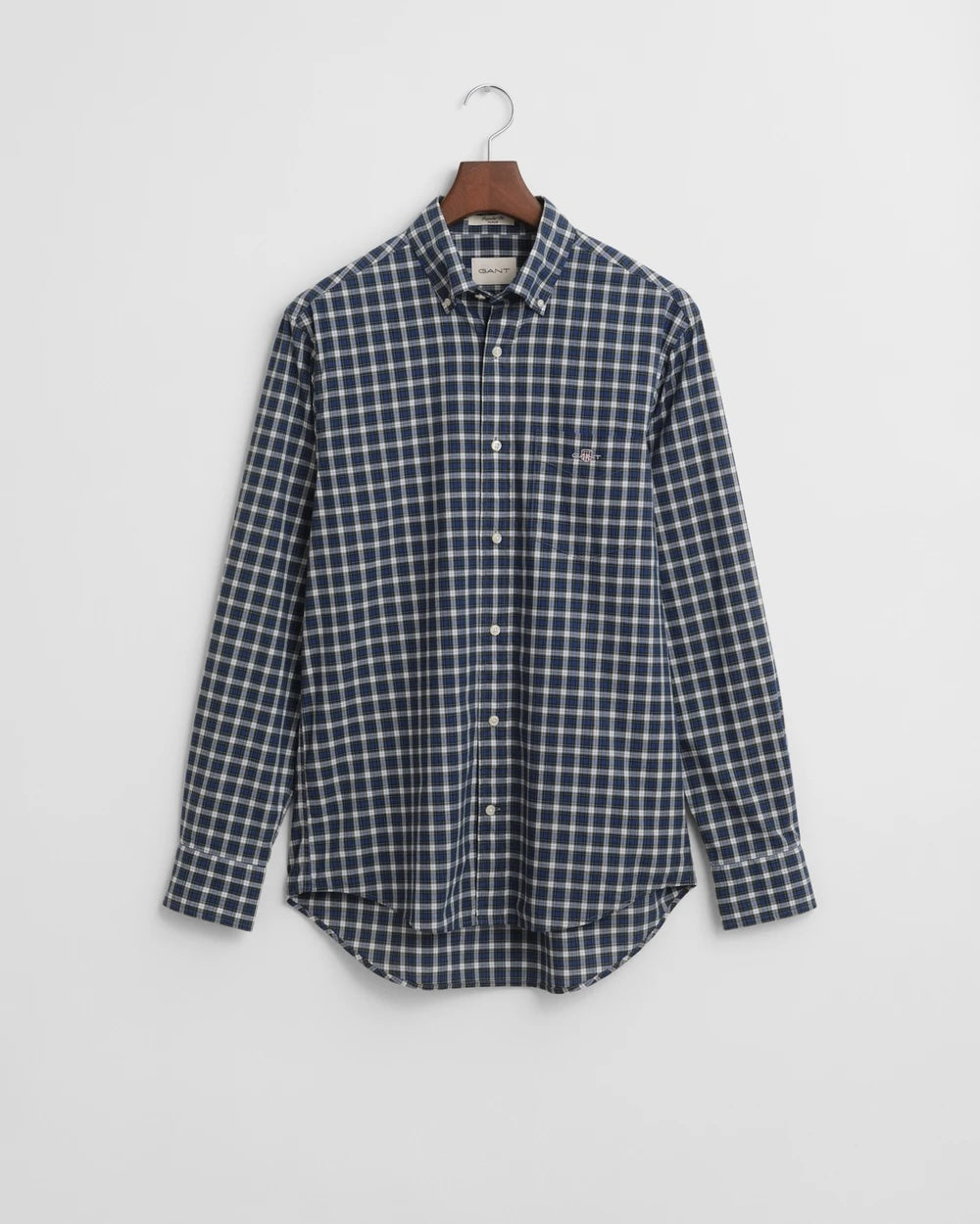 Reg Classic Poplin Tartan Shirt - Collage Blue