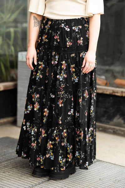 Cotton Club Maxi Skirt Midnight Pedal