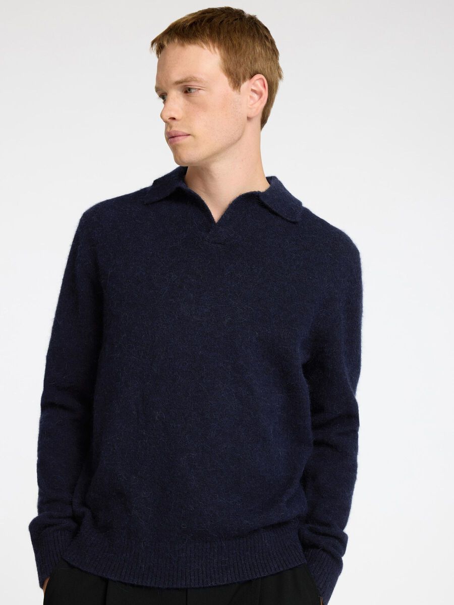 Rai Ls Knit Open Polo