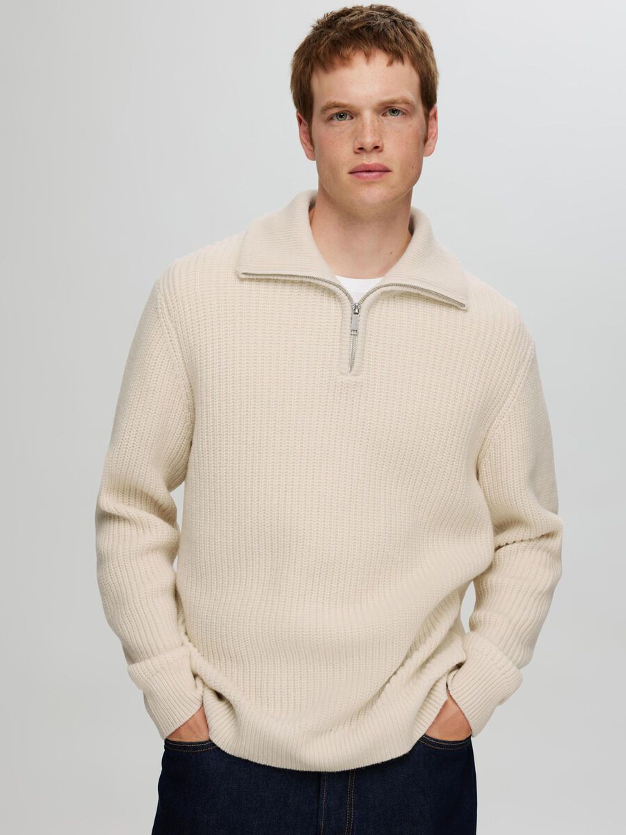 Land Ls Knit Half Zip