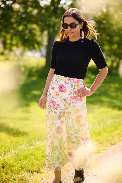 Linen Skirt - Rosette