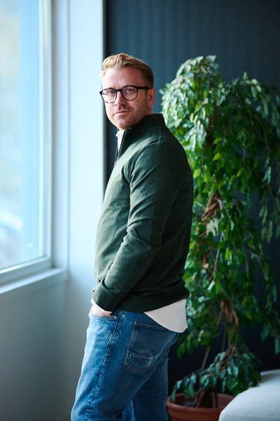 Berg LS Half Zip - Forest Night