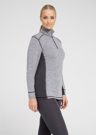 Womens Wool Mesh Zip