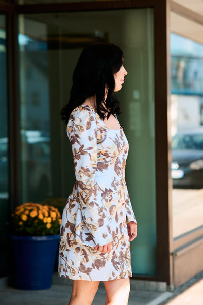 Tailord Satin Mini Dress - Wallpaper