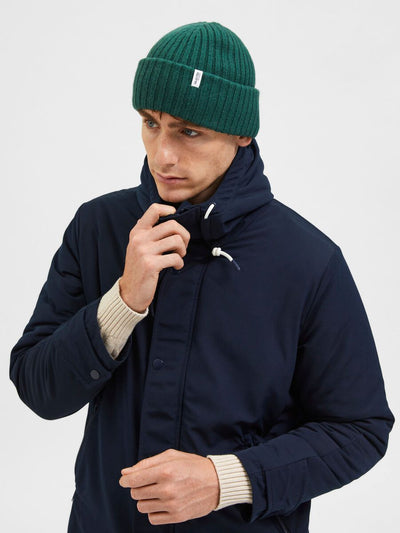 Merino Wool Beanie - Trekking Green