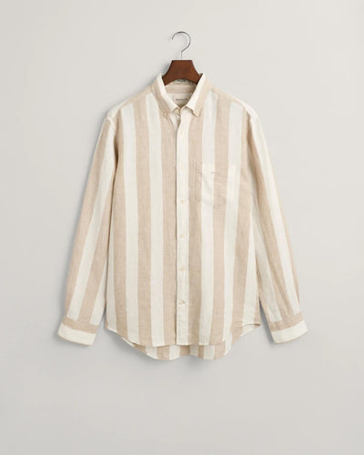 Reg Bold Stripe Linen Shirt