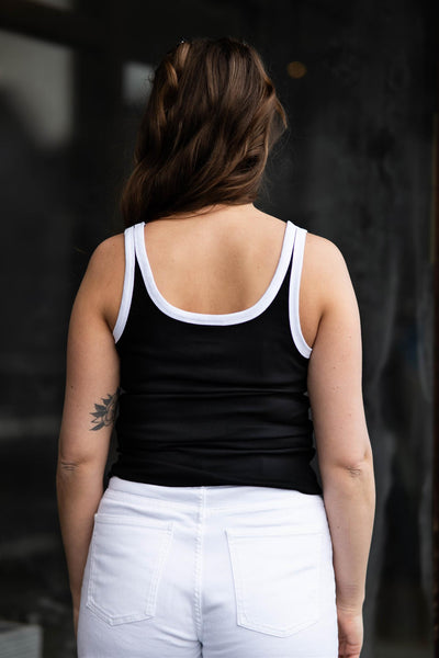 GZDrew Contrast Logo Top Black/White