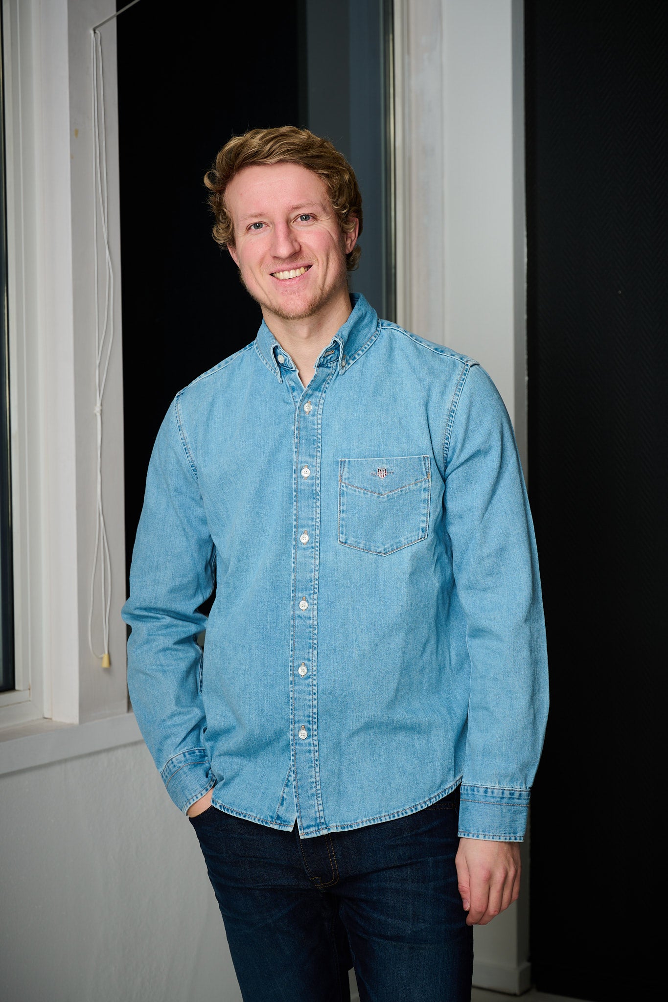 Reg Denim Shirt - Semi Light Blue Worn In