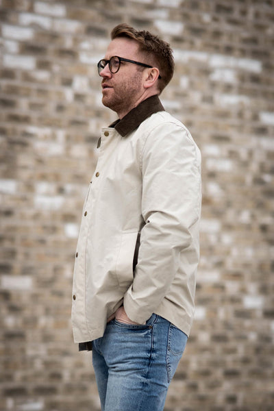 Walter Waxed Jacket - Feather Grey