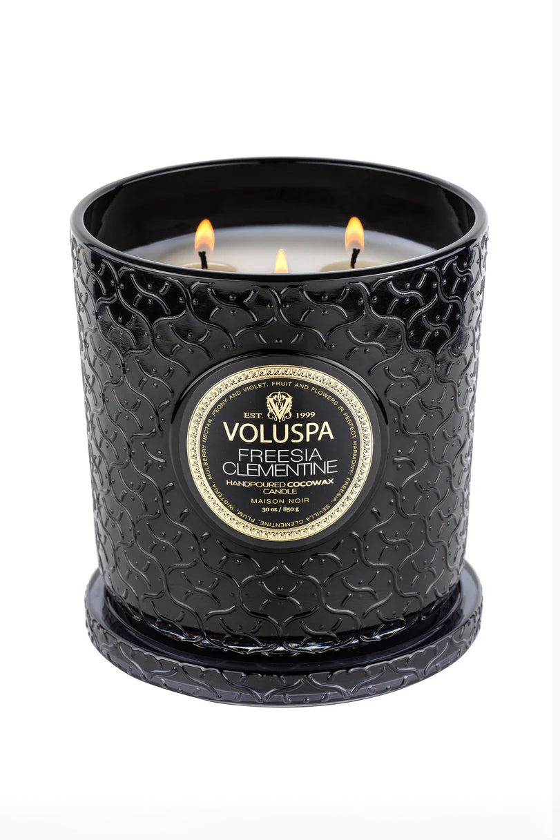 Luxe Jar Candle 80 Timer - Freesia Clementine