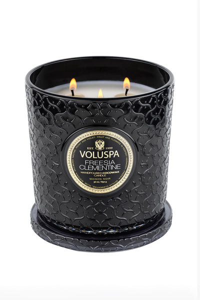 Luxe Jar Candle 80 Timer - Freesia Clementine