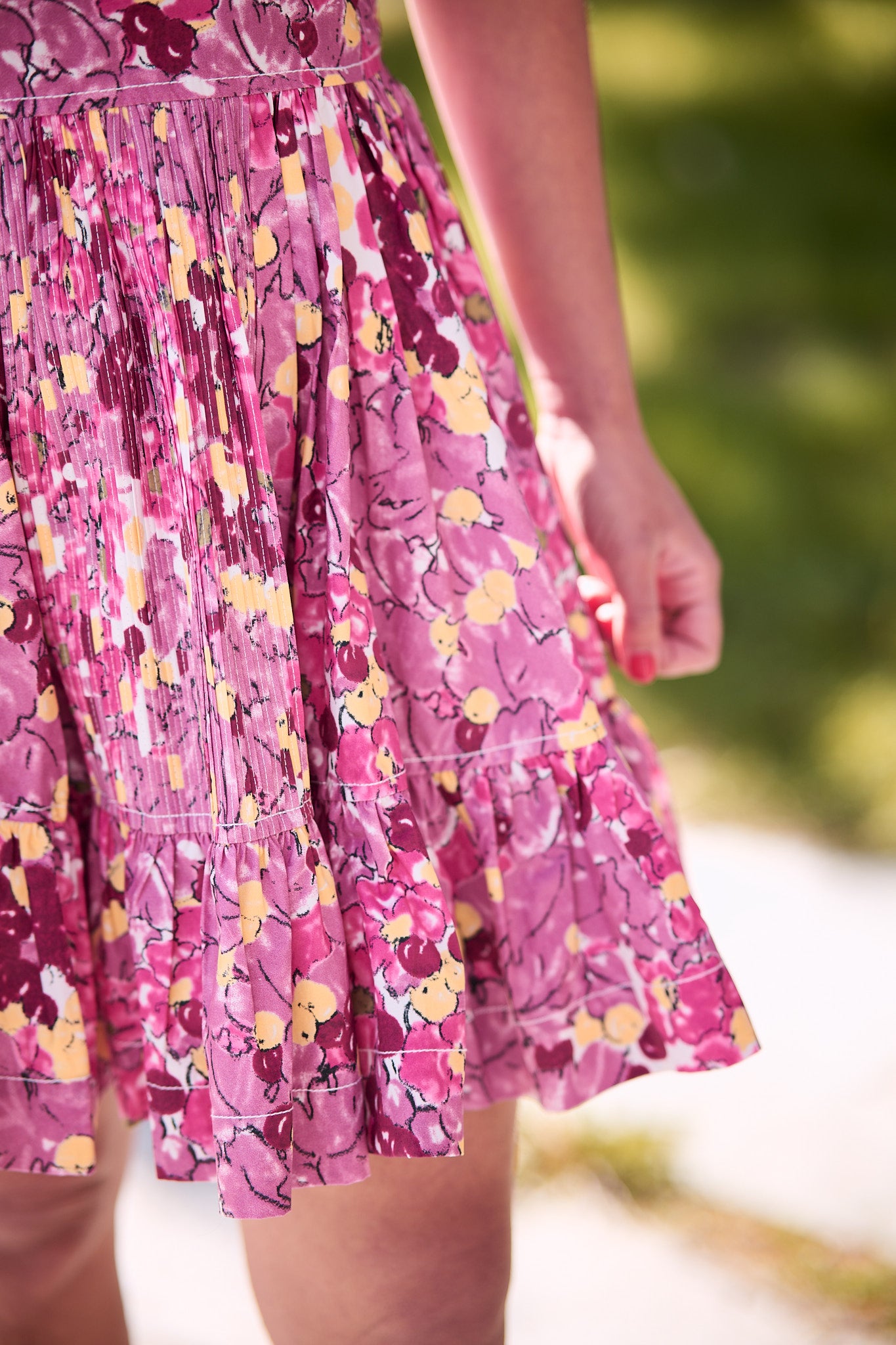 Poplin Mini dress Bright Field