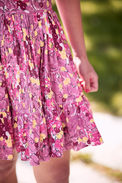 Poplin Mini dress Bright Field