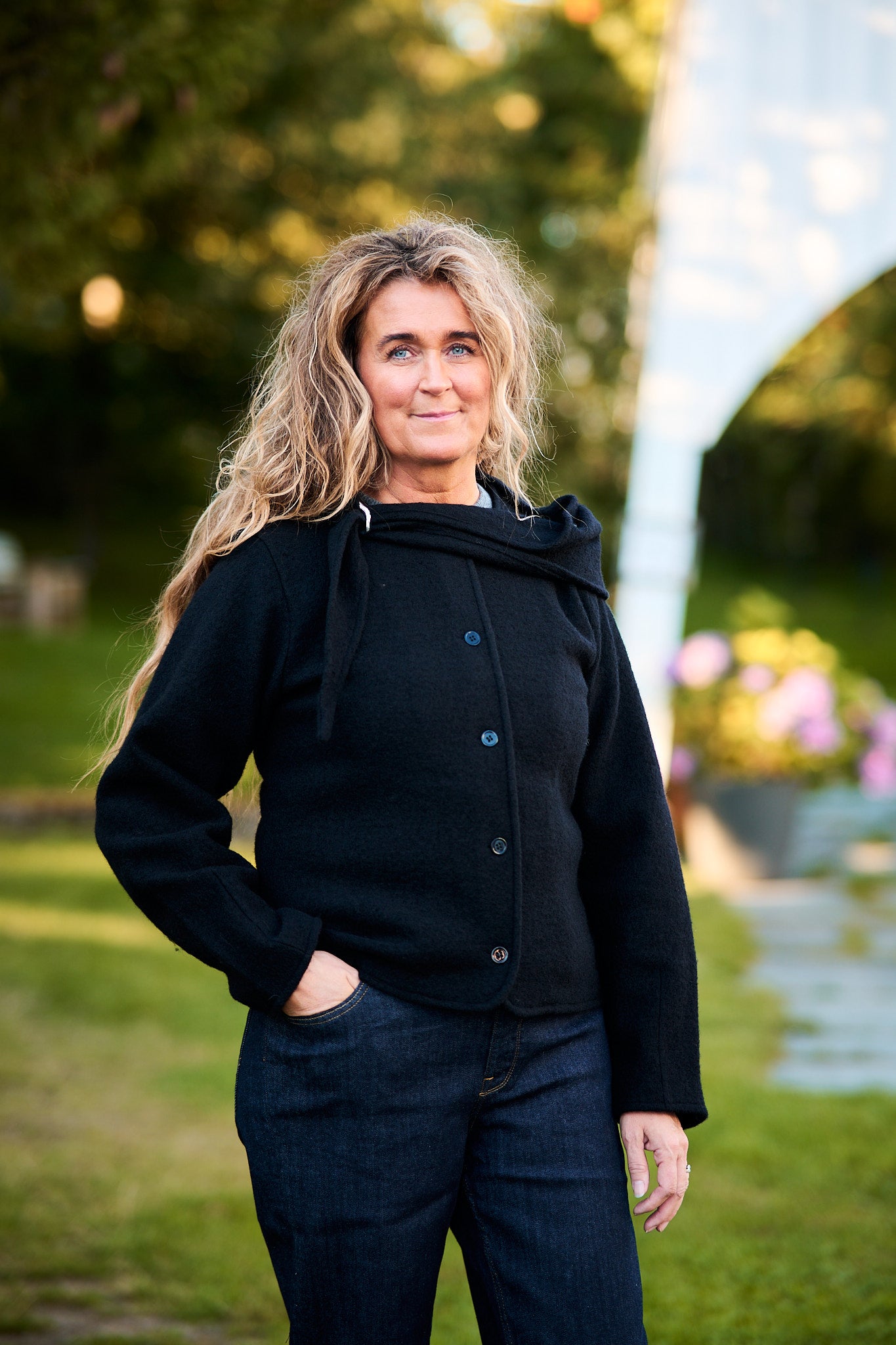 Darla LS Knit Jacket - Black