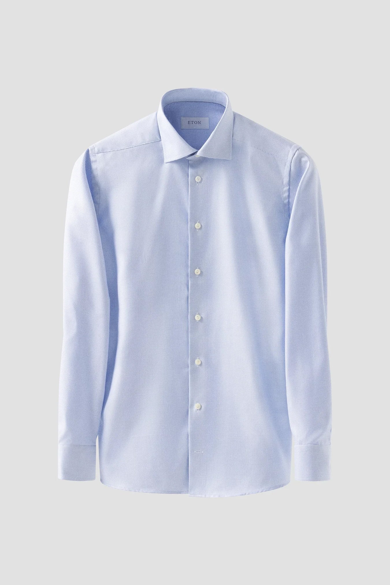 Semi-Solid Twill Shirt Contemporary - Blå