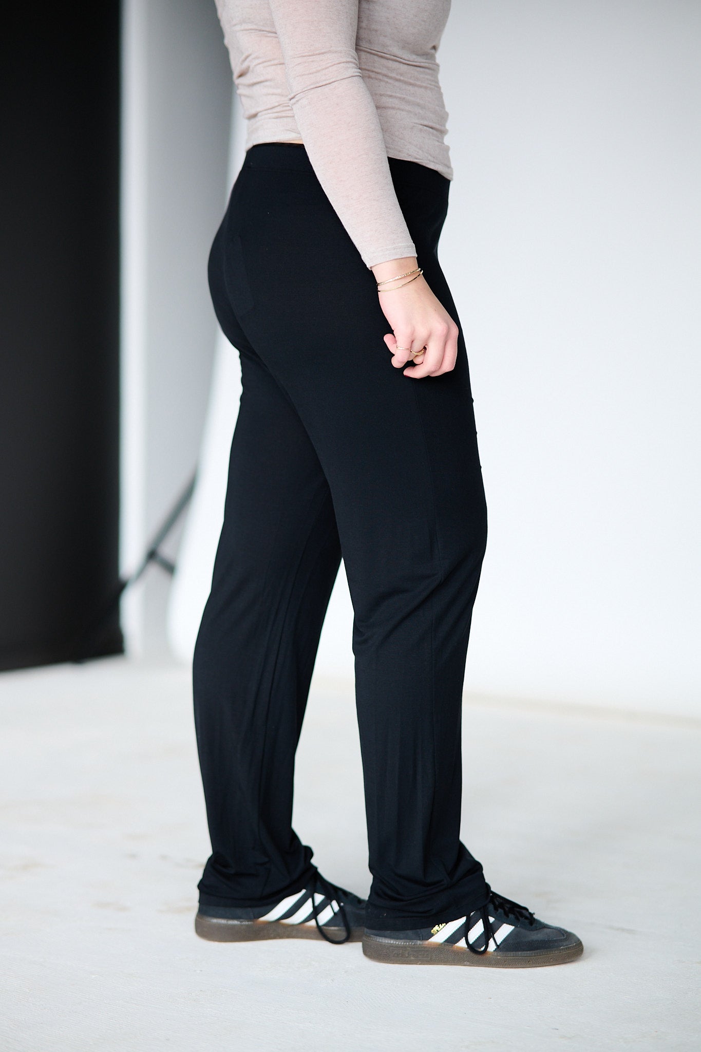 Perfect Line Modal Trousers - Black