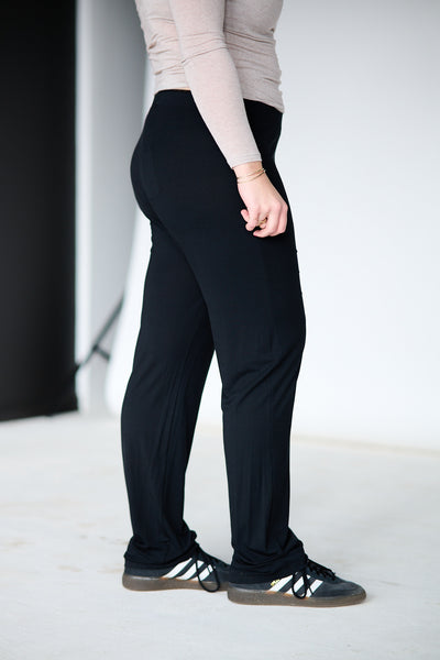 Perfect Line Modal Trousers - Black