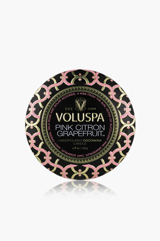 Mini Tin Candle - Pink Citron Grapefruit