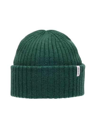 Merino Wool Beanie - Trekking Green