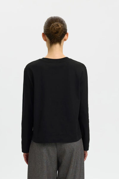 Essential Ls Boxy Tee - Black