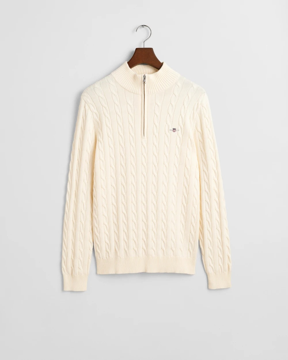 Cotton Cable Half Zip