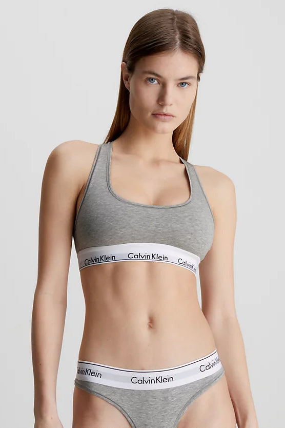 UNLINED BRALETTE - Grey