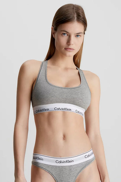 UNLINED BRALETTE - Grey