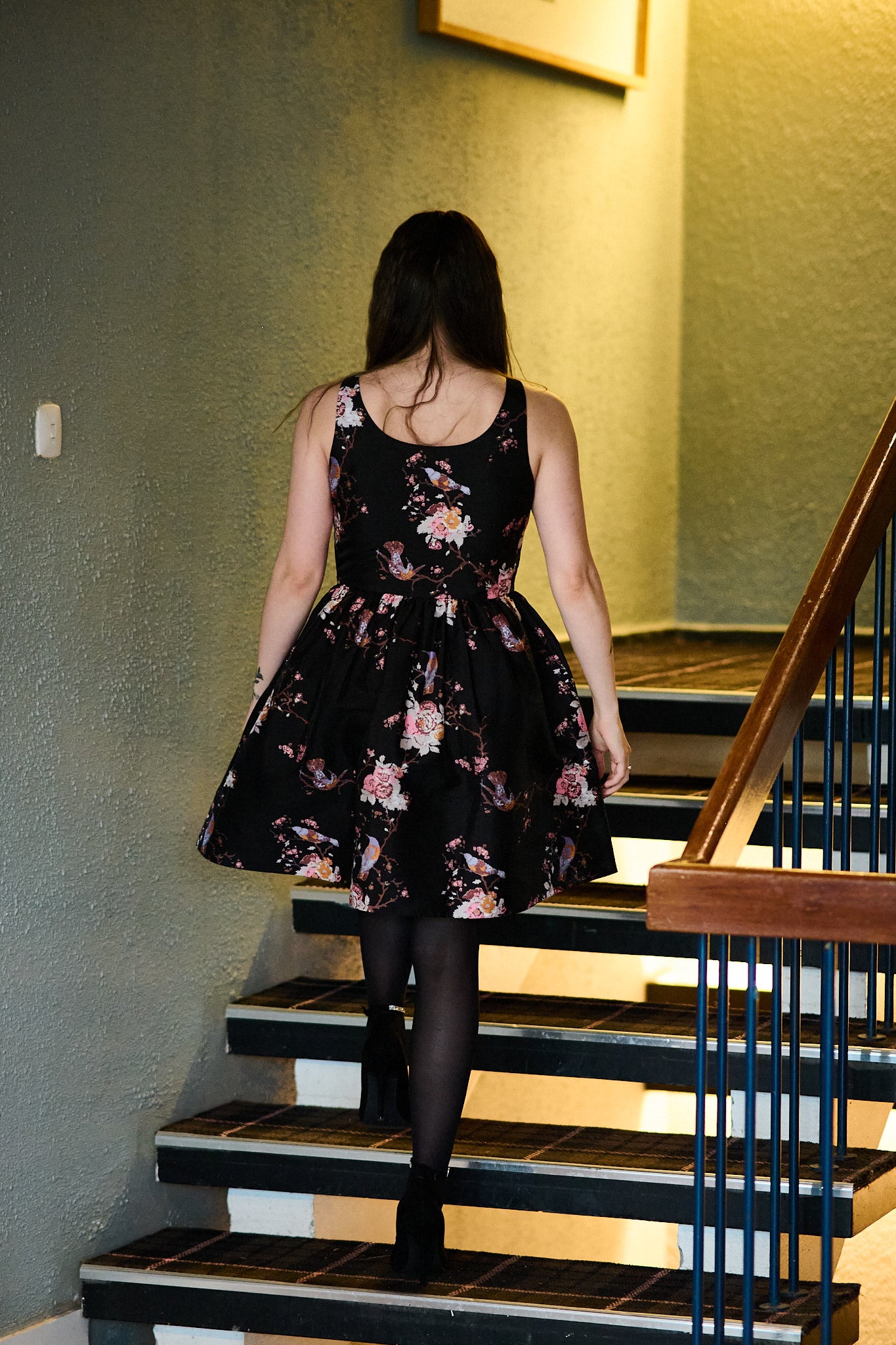 Taffeta Mini Dress - Wallpaper