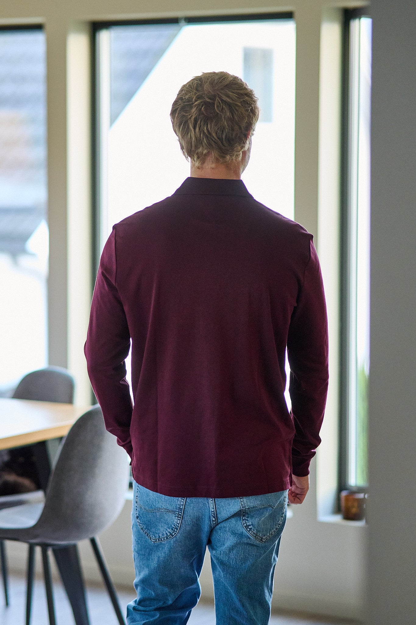 Liquid Cotton Reg Polo - Deep Burgundy