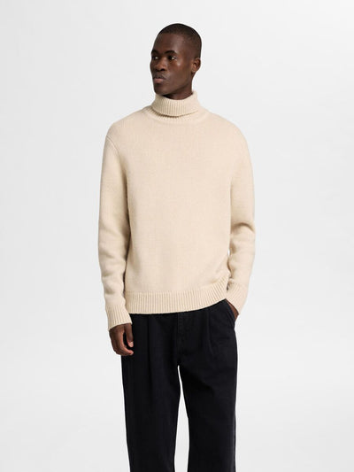 Cody Ls Knit Relaxed Roll Neck