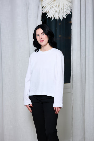 Essential Ls Boxy Tee - Bright White