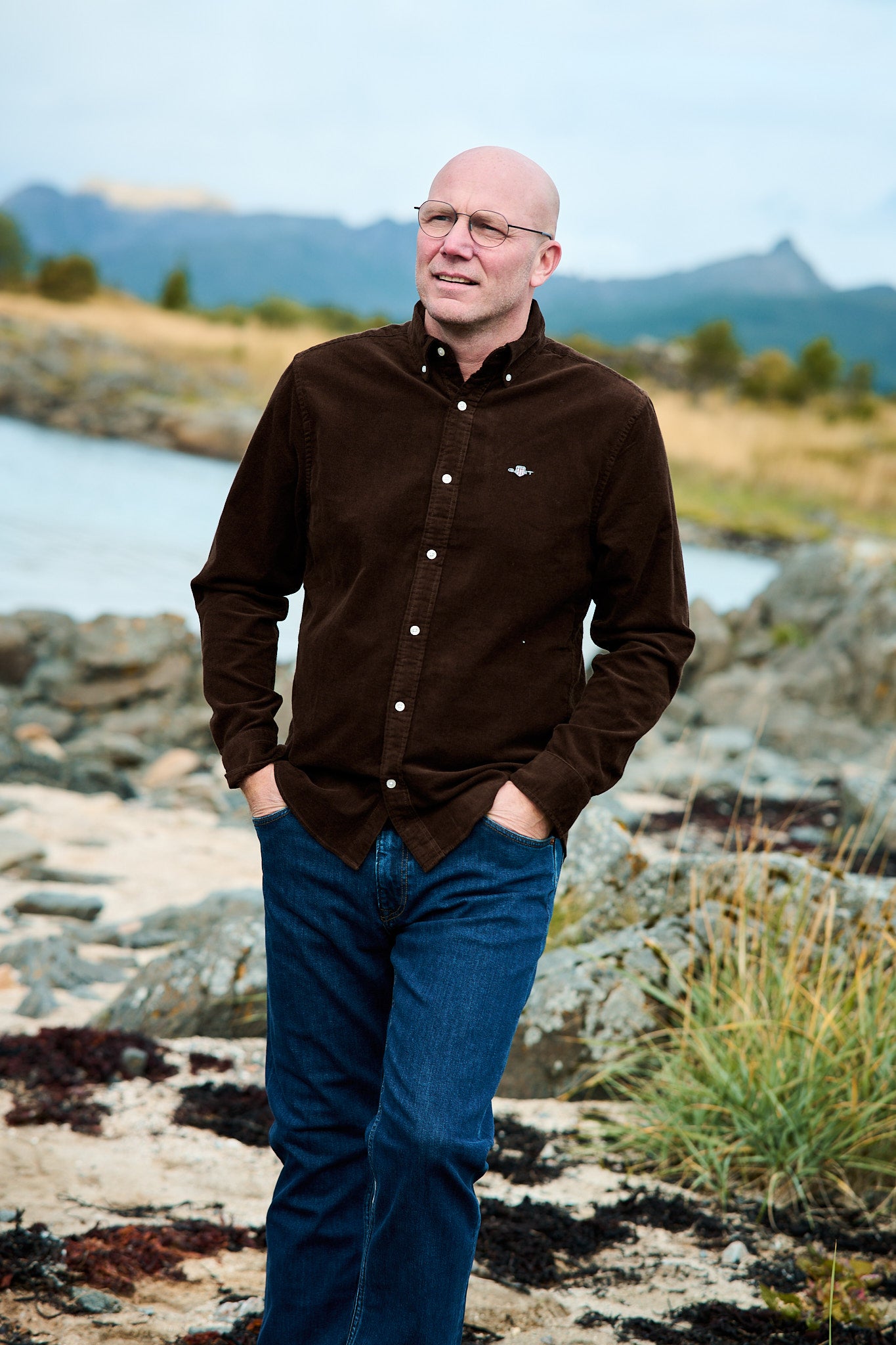 Regular Corduroy Shirt - Rich Brown