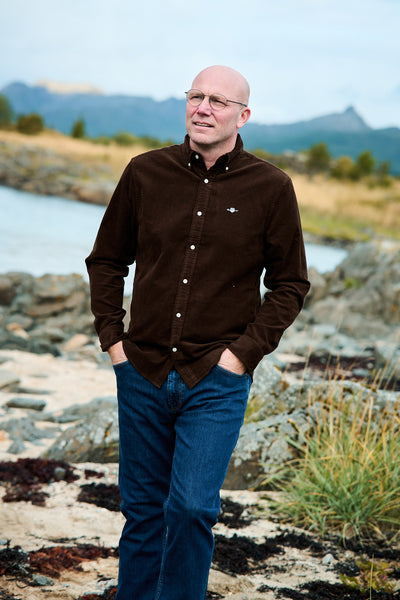 Regular Corduroy Shirt - Rich Brown