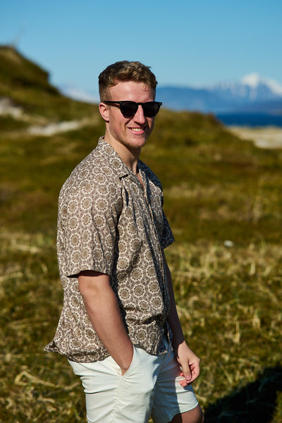 Relaxsun Shirt SS Resort - Oatmeal/Mosaic