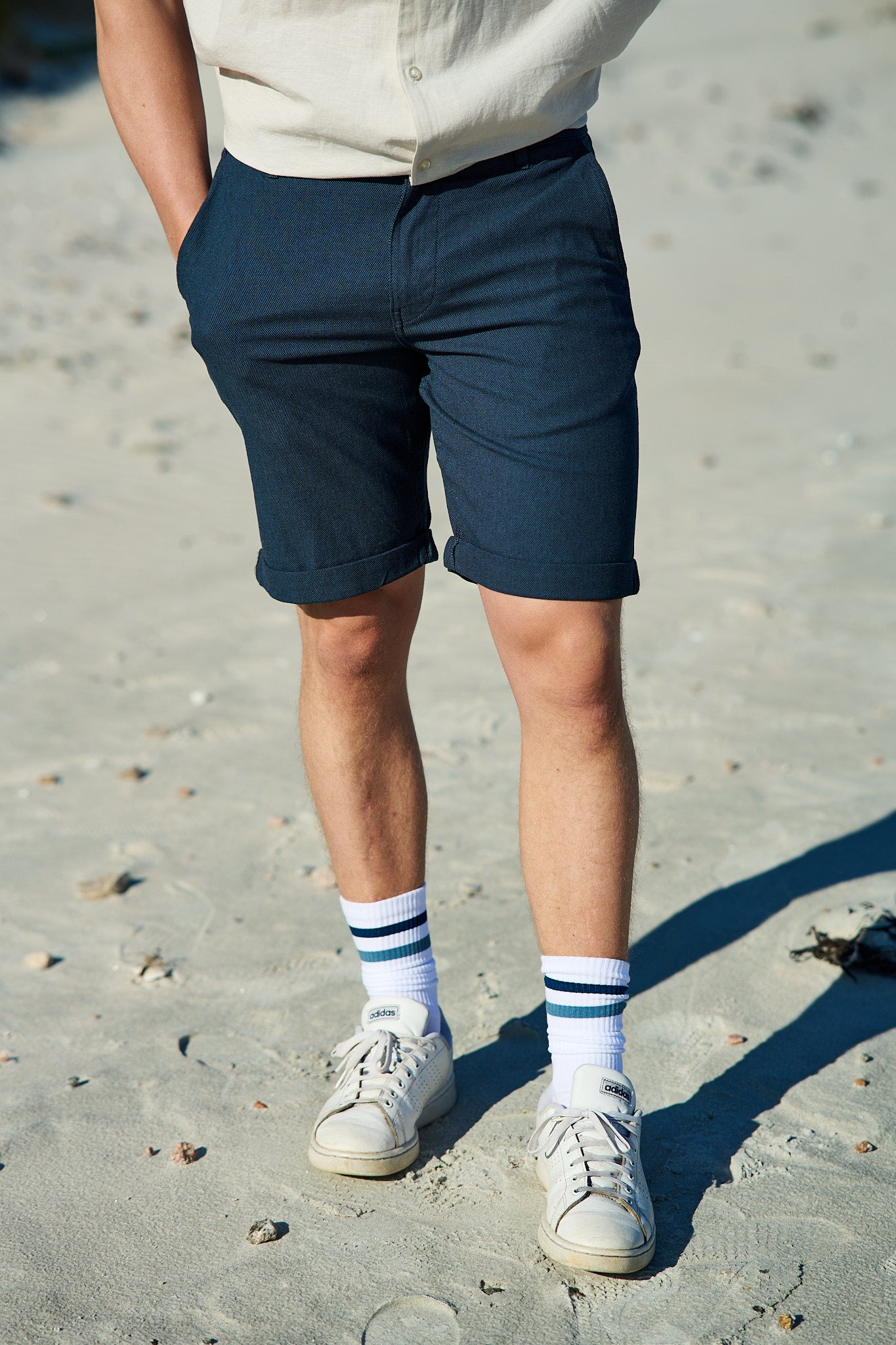 Slim - Luton Flex Shorts - Dark Sapphire