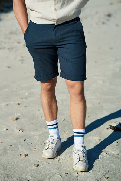 Slim - Luton Flex Shorts - Dark Sapphire