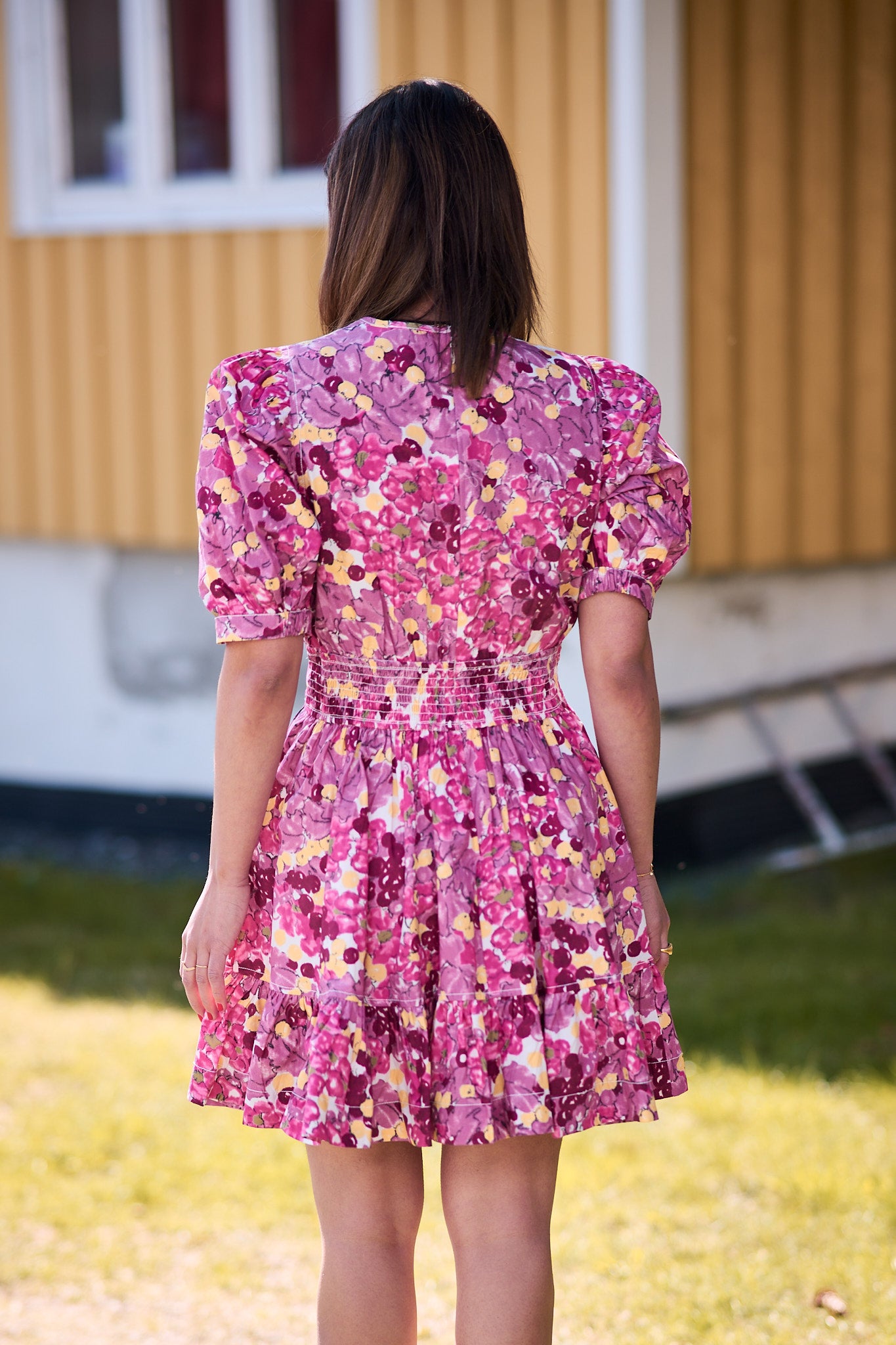 Poplin Mini dress Bright Field