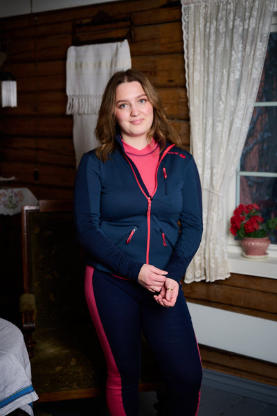 Women Mid-Layer Full Zip - Navy