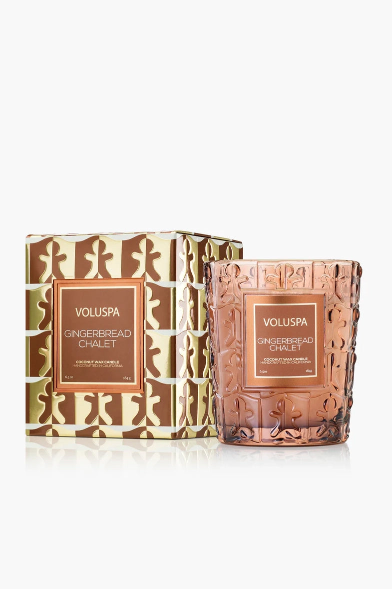 Classic Boked Candle - Gingerbread Chalet