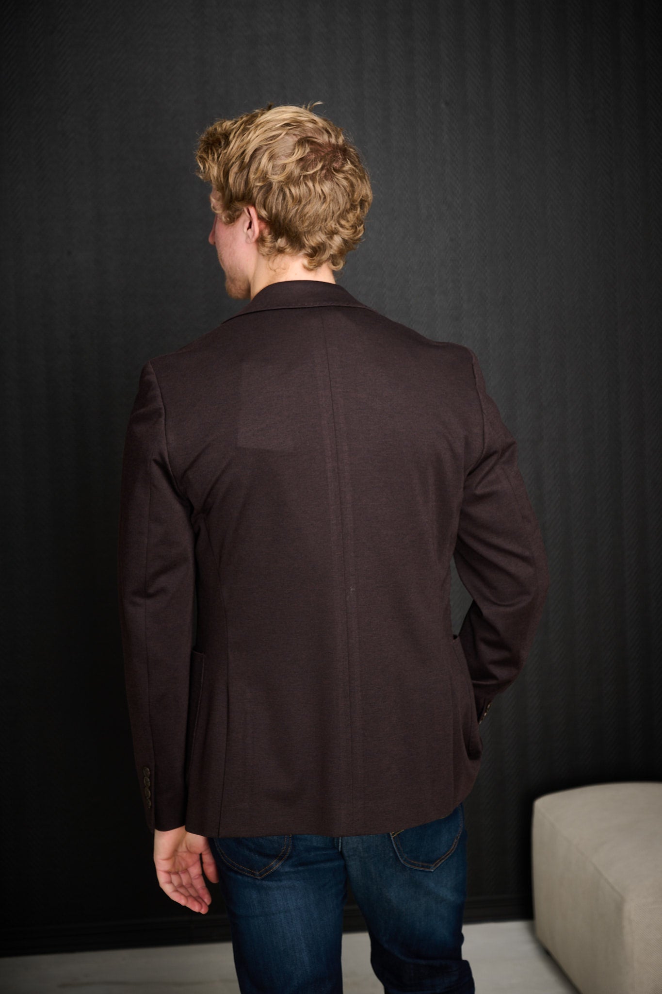 Slim Lewis Lano Jersey BLZ - Chocolate Torte