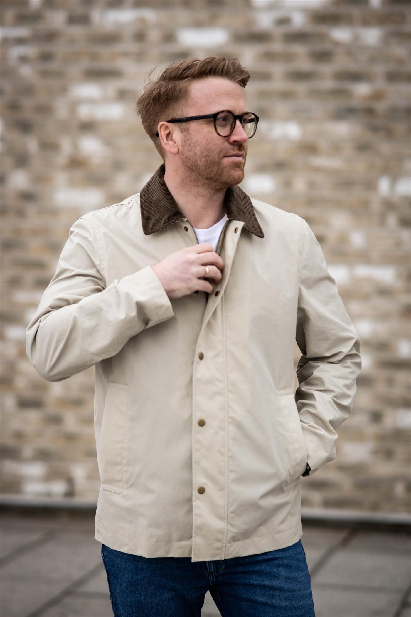 Walter Waxed Jacket - Feather Grey