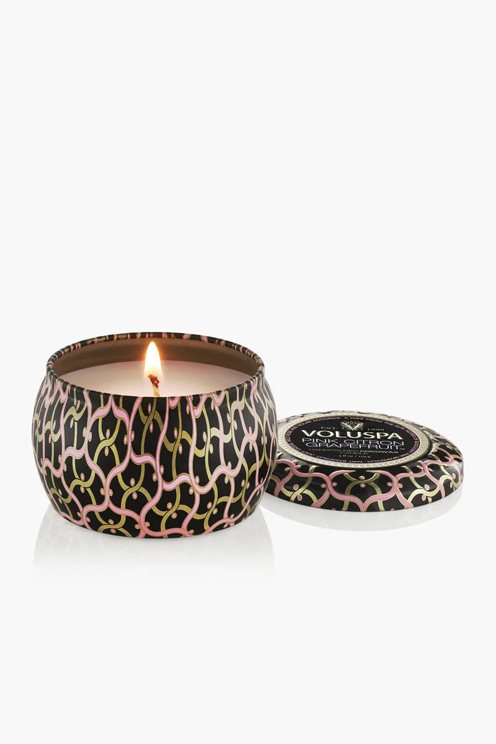 Mini Tin Candle - Pink Citron Grapefruit