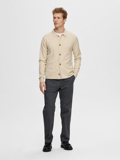 Teller Ls Knit Polo Cardigan