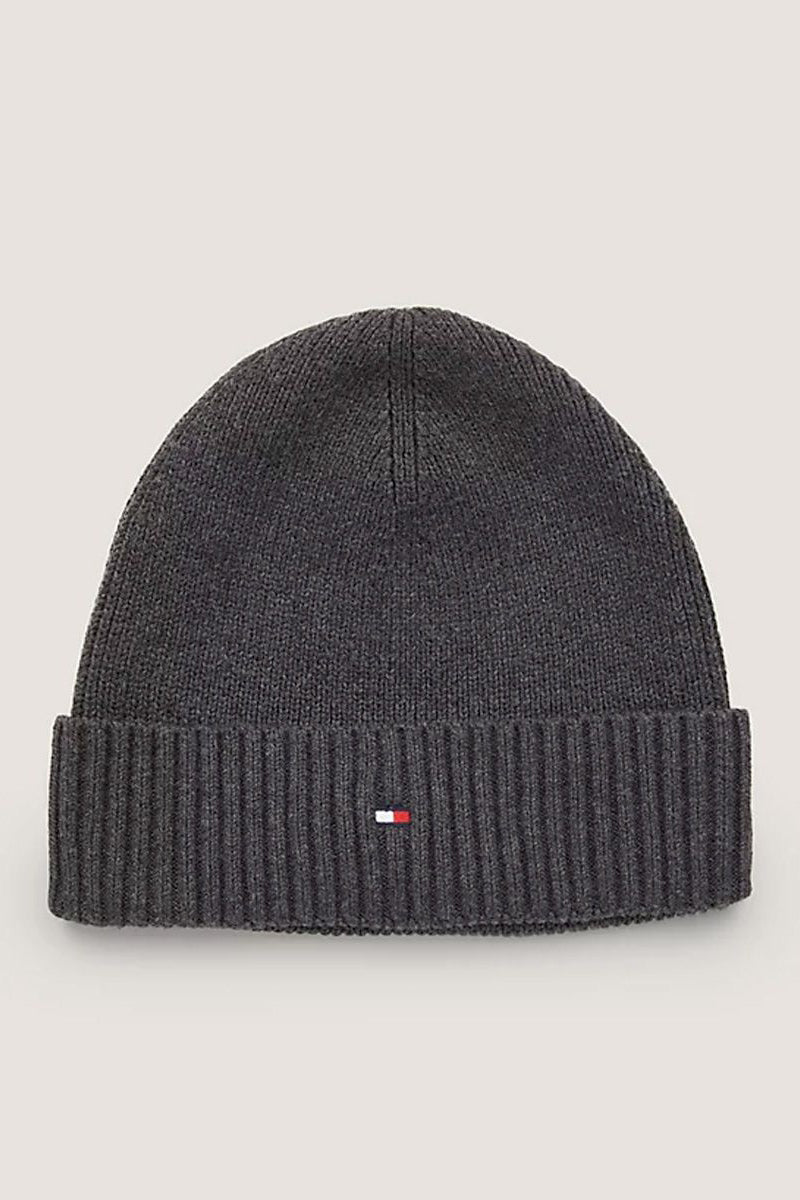 Essential Flag Beanie - Charcoal Grey