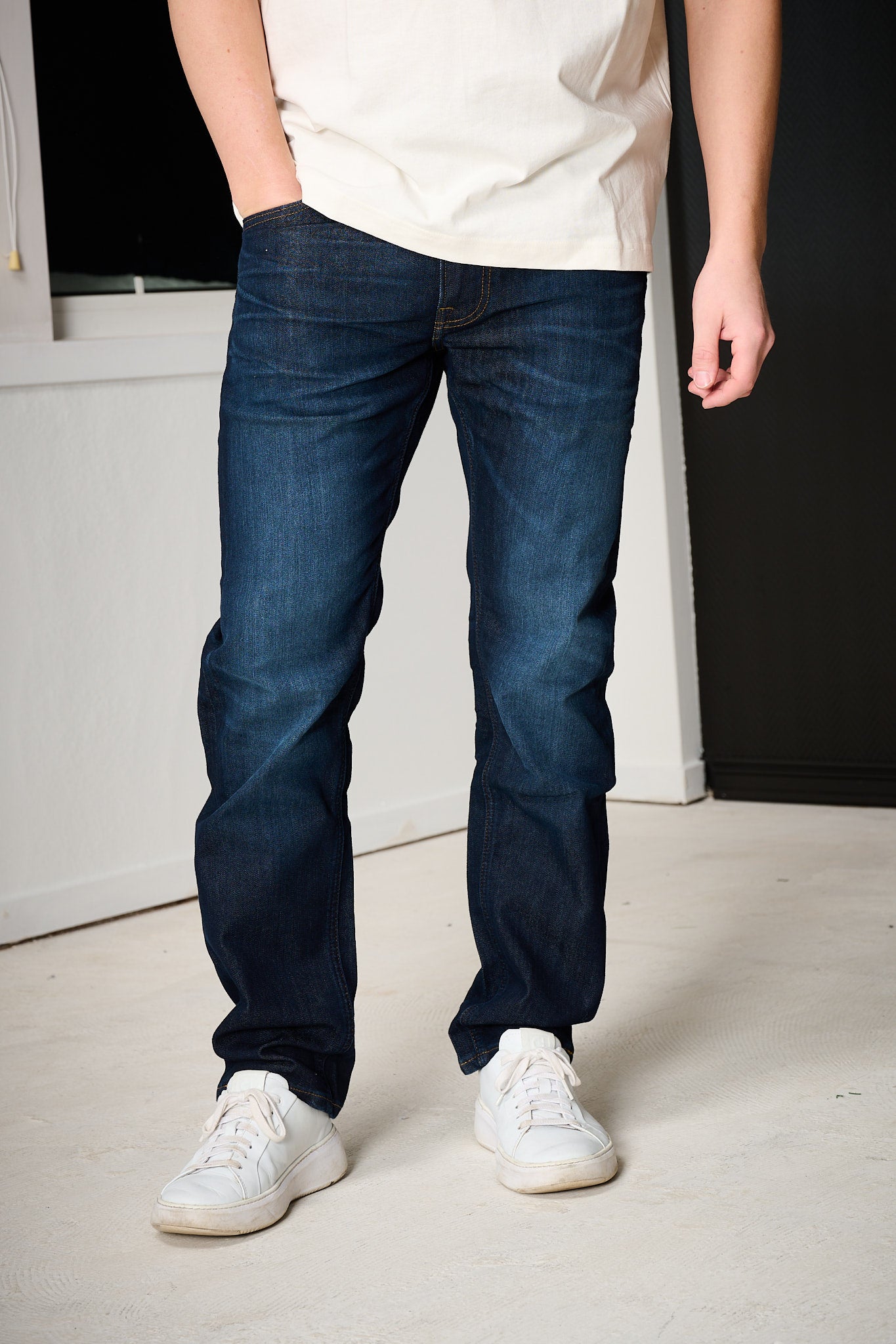 Daren Zip Fly - Reuglar Straight - Dark Ocean