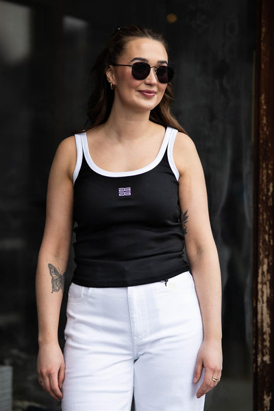 GZDrew Contrast Logo Top Black/White