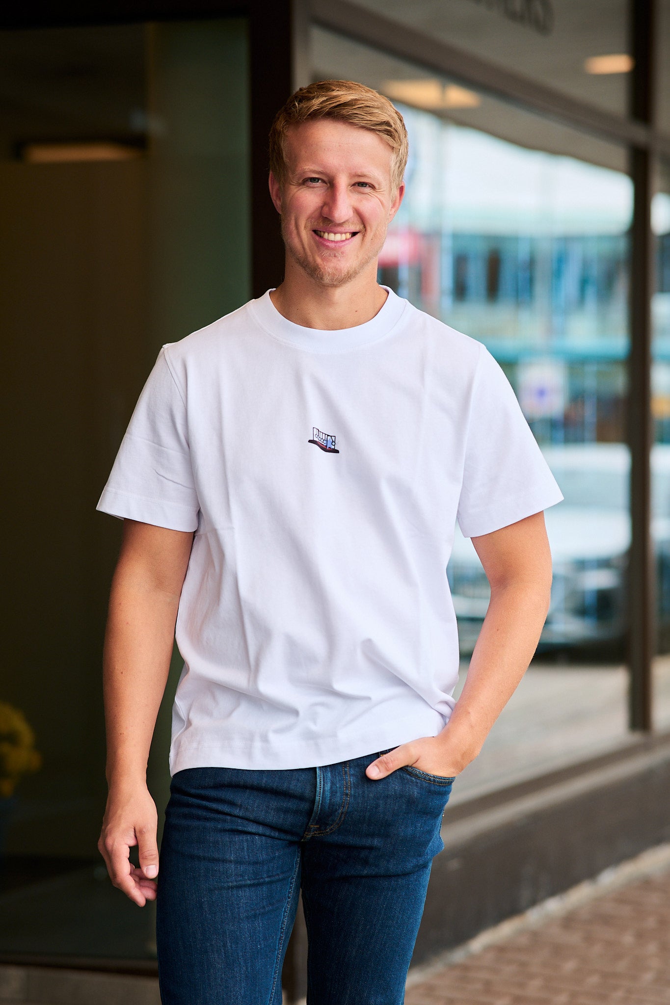 Pete License ss O-neck Tee - Print Telephone