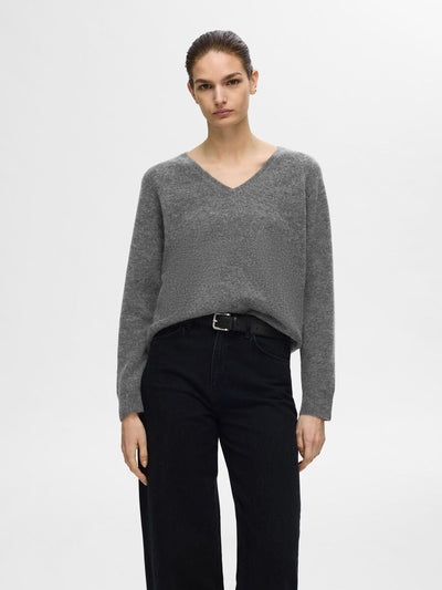 Lulu New LS Knit V-neck