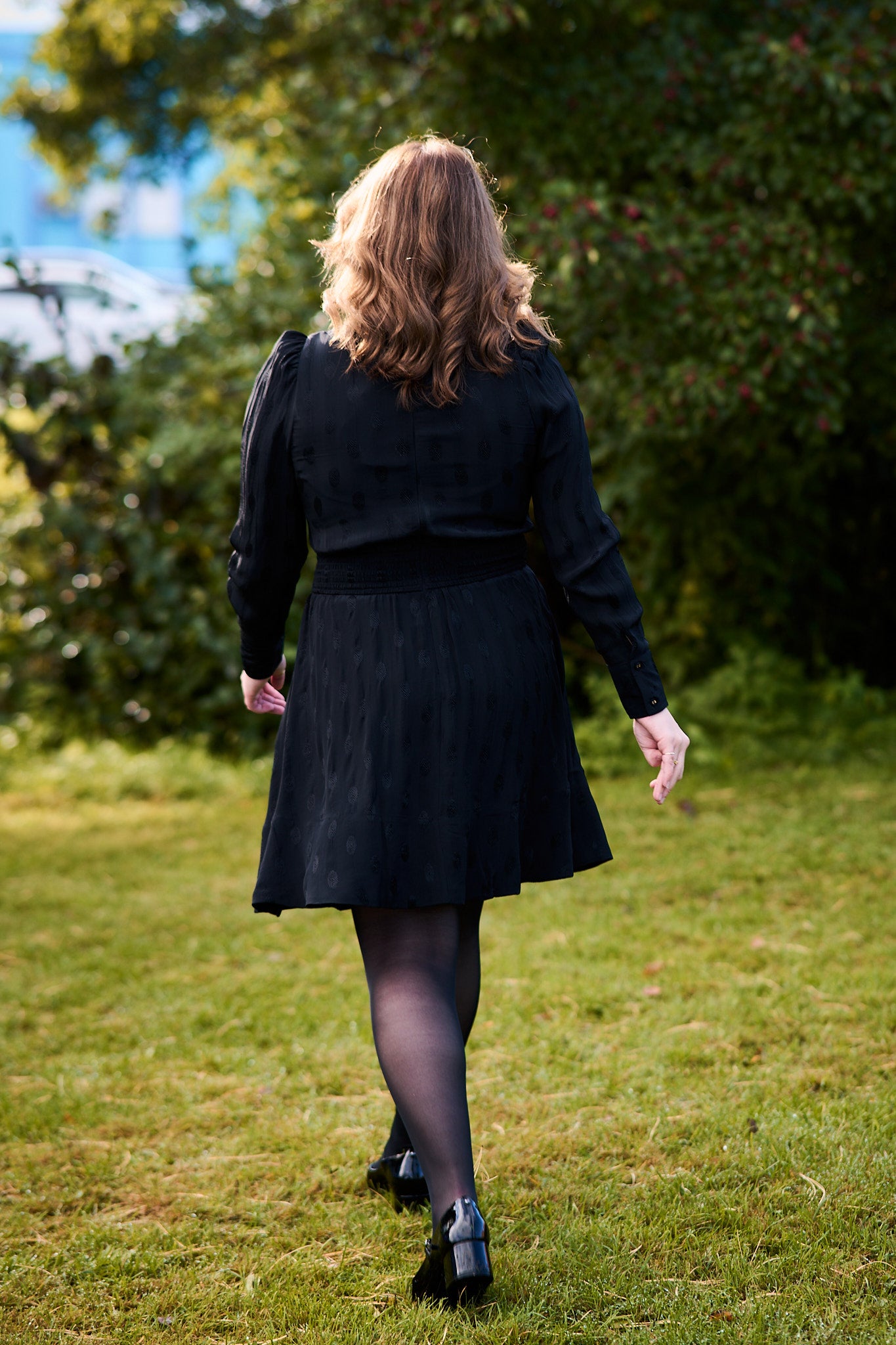 Viscose Mini Dress - Black